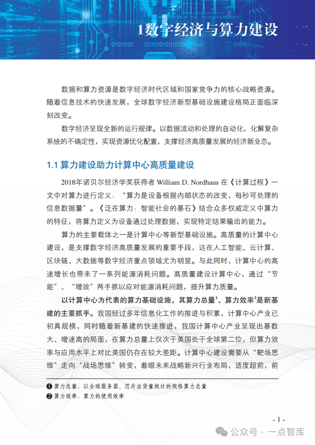 探索算力的奥秘：如何衡量数字经济的新货币（附参考文件部分内容）